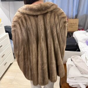 Saks Fifth Avenue Brown Fur Coat